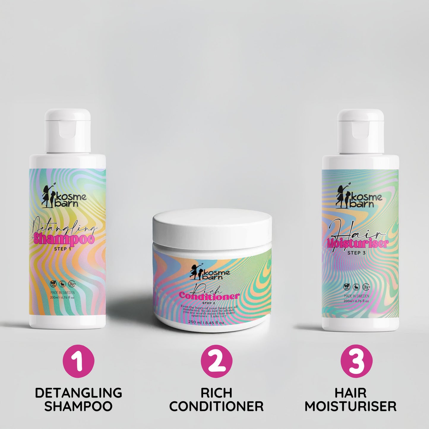 Rutin för krulligt hår